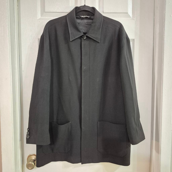 Men's Baracuta Soft Black Button-Up Jacket M - Picture 1 of 9